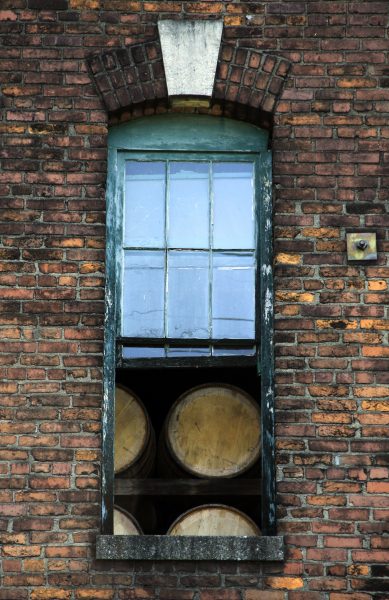 Barrels of bourbon